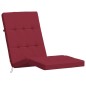 vidaXL Cojines para tumbona 2 uds tela Oxford rojo tinto vidaXL Cojines para tumbona 2 uds tela Oxford rojo tinto