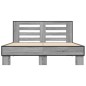 vidaXL Estructura cama madera ingeniería metal gris Sonoma 140x200 cm vidaXL Estructura cama madera ingeniería metal gris Sonoma 140x200 cm