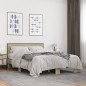 vidaXL Estructura cama madera ingeniería metal roble Sonoma 140x190 cm vidaXL Estructura cama madera ingeniería metal roble Sonoma 140x190 cm
