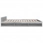 vidaXL Cama con cajones madera ingeniería gris Sonoma 200x200 cm