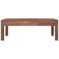 vidaXL Mesa de centro de madera maciza de teca 110x60x40 cm vidaXL Mesa de centro de madera maciza de teca 110x60x40 cm