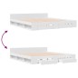 vidaXL Estructura cama con cajones madera ingeniería blanca 180x200 cm vidaXL Estructura cama con cajones madera ingeniería blanca 180x200 cm