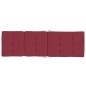 vidaXL Cojines para tumbona 2 uds tela Oxford rojo tinto vidaXL Cojines para tumbona 2 uds tela Oxford rojo tinto
