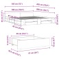 vidaXL Estructura cama con cajones madera ingeniería blanca 180x200 cm vidaXL Estructura cama con cajones madera ingeniería blanca 180x200 cm