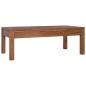 vidaXL Mesa de centro de madera maciza de teca 110x60x40 cm vidaXL Mesa de centro de madera maciza de teca 110x60x40 cm