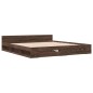 vidaXL Cama con cajones madera ingeniería marrón roble 180x200 cm vidaXL Cama con cajones madera ingeniería marrón roble 180x200 cm