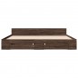 vidaXL Cama con cajones madera ingeniería marrón roble 180x200 cm vidaXL Cama con cajones madera ingeniería marrón roble 180x200 cm