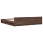 vidaXL Cama con cajones madera ingeniería marrón roble 180x200 cm vidaXL Cama con cajones madera ingeniería marrón roble 180x200 cm