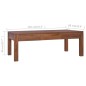 vidaXL Mesa de centro de madera maciza de teca 110x60x40 cm vidaXL Mesa de centro de madera maciza de teca 110x60x40 cm