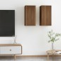 vidaXL Muebles para TV 2 uds contrachapado roble marrón 30,5x30x60 cm vidaXL Muebles para TV 2 uds contrachapado roble marrón 30,5x30x60 cm