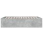vidaXL Estructura de cama madera de ingeniería gris hormigón 135x190cm vidaXL Estructura de cama madera de ingeniería gris hormigón 135x190cm