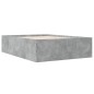 vidaXL Estructura de cama madera de ingeniería gris hormigón 135x190cm vidaXL Estructura de cama madera de ingeniería gris hormigón 135x190cm