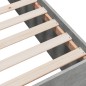 vidaXL Estructura de cama madera de ingeniería gris hormigón 135x190cm vidaXL Estructura de cama madera de ingeniería gris hormigón 135x190cm