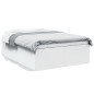 vidaXL Estructura de cama madera de ingeniería blanca 120x190 cm vidaXL Estructura de cama madera de ingeniería blanca 120x190 cm