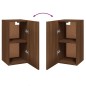 vidaXL Muebles para TV 2 uds contrachapado roble marrón 30,5x30x60 cm vidaXL Muebles para TV 2 uds contrachapado roble marrón 30,5x30x60 cm