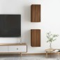 vidaXL Muebles para TV 2 uds contrachapado roble marrón 30,5x30x60 cm vidaXL Muebles para TV 2 uds contrachapado roble marrón 30,5x30x60 cm