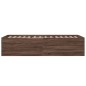 vidaXL Estructura de cama madera de ingeniería marrón roble 100x200 cm vidaXL Estructura de cama madera de ingeniería marrón roble 100x200 cm