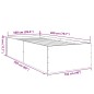 vidaXL Estructura de cama madera de ingeniería marrón roble 100x200 cm vidaXL Estructura de cama madera de ingeniería marrón roble 100x200 cm