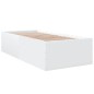 vidaXL Estructura de cama madera de ingeniería blanca 100x200 cm vidaXL Estructura de cama madera de ingeniería blanca 100x200 cm