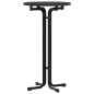 vidaXL Mesa alta de comedor madera ingeniería y acero negro Ø60x110 cm vidaXL Mesa alta de comedor madera ingeniería y acero negro Ø60x110 cm