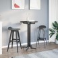 vidaXL Mesa alta de comedor madera ingeniería y acero negro Ø70x110 cm vidaXL Mesa alta de comedor madera ingeniería y acero negro Ø70x110 cm