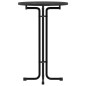 vidaXL Mesa alta de comedor madera ingeniería y acero negro Ø70x110 cm vidaXL Mesa alta de comedor madera ingeniería y acero negro Ø70x110 cm