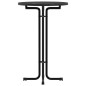 vidaXL Mesa alta de comedor madera ingeniería y acero negro Ø70x110 cm vidaXL Mesa alta de comedor madera ingeniería y acero negro Ø70x110 cm