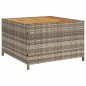 vidaXL Sofá de jardín en forma de L con mesa y cojines ratán PE gris vidaXL Sofá de jardín en forma de L con mesa y cojines ratán PE gris