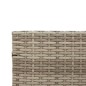 vidaXL Sofá de jardín en forma de L con mesa y cojines ratán PE gris vidaXL Sofá de jardín en forma de L con mesa y cojines ratán PE gris