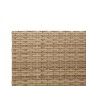 vidaXL Sofá de jardín en forma de L con mesa y cojines ratán PE beige vidaXL Sofá de jardín en forma de L con mesa y cojines ratán PE beige