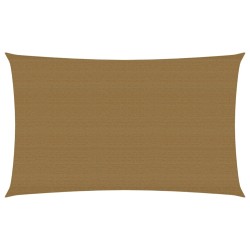 vidaXL Toldo de vela HDPE taupe 160 g/m² 3x6 m