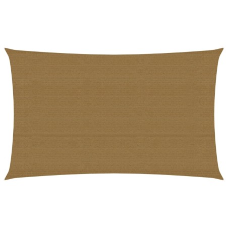 vidaXL Toldo de vela HDPE taupe 160 g/m² 3x6 m