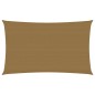 vidaXL Toldo de vela HDPE taupe 160 g/m² 3x6 m