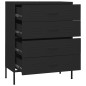 vidaXL Armario de cajones de acero negro 80x35x101,5 cm vidaXL Armario de cajones de acero negro 80x35x101,5 cm
