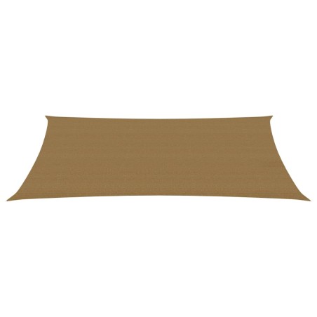 vidaXL Toldo de vela HDPE taupe 160 g/m² 3x6 m