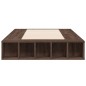 vidaXL Estructura de cama madera de ingeniería marrón roble 90x190 cm