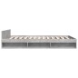 vidaXL Cama con cajones madera ingeniería gris hormigón 150x200 cm vidaXL Cama con cajones madera ingeniería gris hormigón 150x200 cm