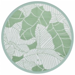 vidaXL Alfombra de exterior PP verde Ø120 cm