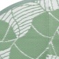 vidaXL Alfombra de exterior PP verde Ø120 cm vidaXL Alfombra de exterior PP verde Ø120 cm
