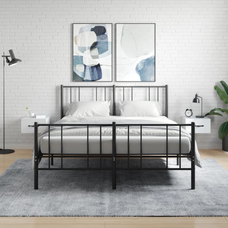 vidaXL Mesitas de noche de pared 2 uds blanco brillo 35x35x20 cm vidaXL Mesitas de noche de pared 2 uds blanco brillo 35x35x20 cm