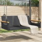 vidaXL Banco columpio de ratán sintético negro 109x62x40 cm vidaXL Banco columpio de ratán sintético negro 109x62x40 cm