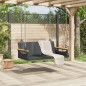 vidaXL Banco columpio de ratán sintético negro 109x62x40 cm vidaXL Banco columpio de ratán sintético negro 109x62x40 cm