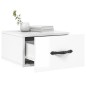 vidaXL Mesitas de noche de pared 2 uds blanco brillo 35x35x20 cm vidaXL Mesitas de noche de pared 2 uds blanco brillo 35x35x20 cm