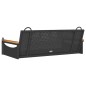 vidaXL Banco columpio de ratán sintético negro 109x62x40 cm vidaXL Banco columpio de ratán sintético negro 109x62x40 cm