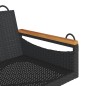 vidaXL Banco columpio de ratán sintético negro 109x62x40 cm vidaXL Banco columpio de ratán sintético negro 109x62x40 cm