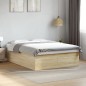 vidaXL Estructura de cama madera de ingeniería roble Sonoma 160x200 cm vidaXL Estructura de cama madera de ingeniería roble Sonoma 160x200 cm