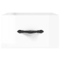 vidaXL Mesitas de noche de pared 2 uds blanco brillo 35x35x20 cm vidaXL Mesitas de noche de pared 2 uds blanco brillo 35x35x20 cm