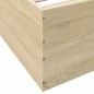 vidaXL Estructura de cama madera de ingeniería roble Sonoma 160x200 cm vidaXL Estructura de cama madera de ingeniería roble Sonoma 160x200 cm