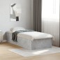 vidaXL Estructura de cama madera de ingeniería gris hormigón 100x200cm vidaXL Estructura de cama madera de ingeniería gris hormigón 100x200cm