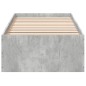 vidaXL Estructura de cama madera de ingeniería gris hormigón 100x200cm vidaXL Estructura de cama madera de ingeniería gris hormigón 100x200cm
